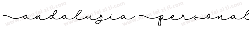 Andaluzia Personal Use字体转换